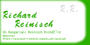 richard reinisch business card